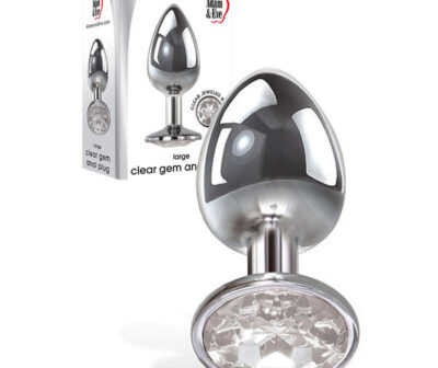 Adam & Eve Clear Gem Anal Plug - Large